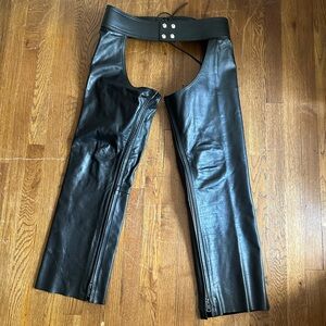 Caliber western leather cowboy pants. Size 34 waist.